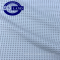 Tissu sportswear tricoté 75D + 30D en tissu 100% polyester à carreaux gaufré